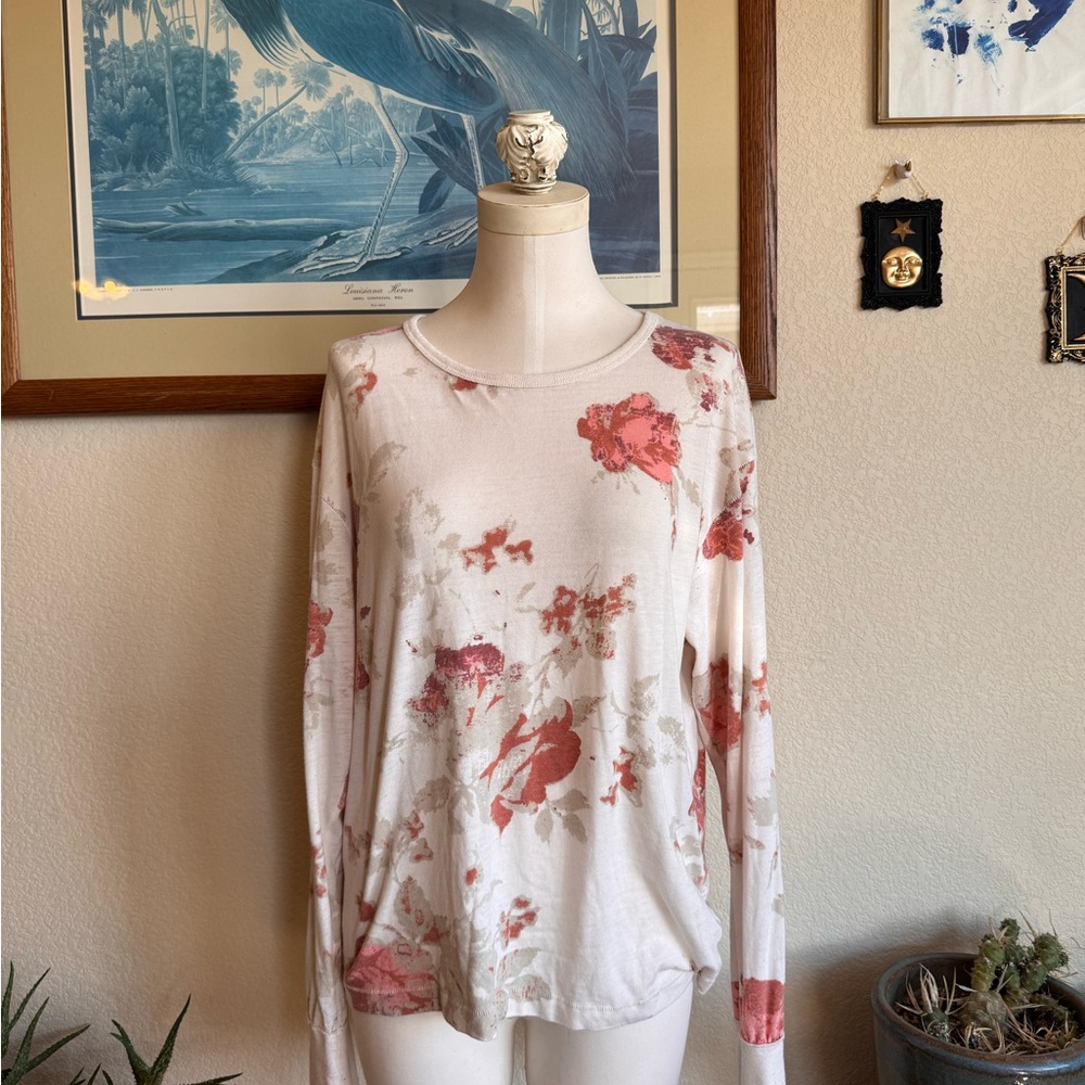 Free People We The Free Floral Long Sleeve Top